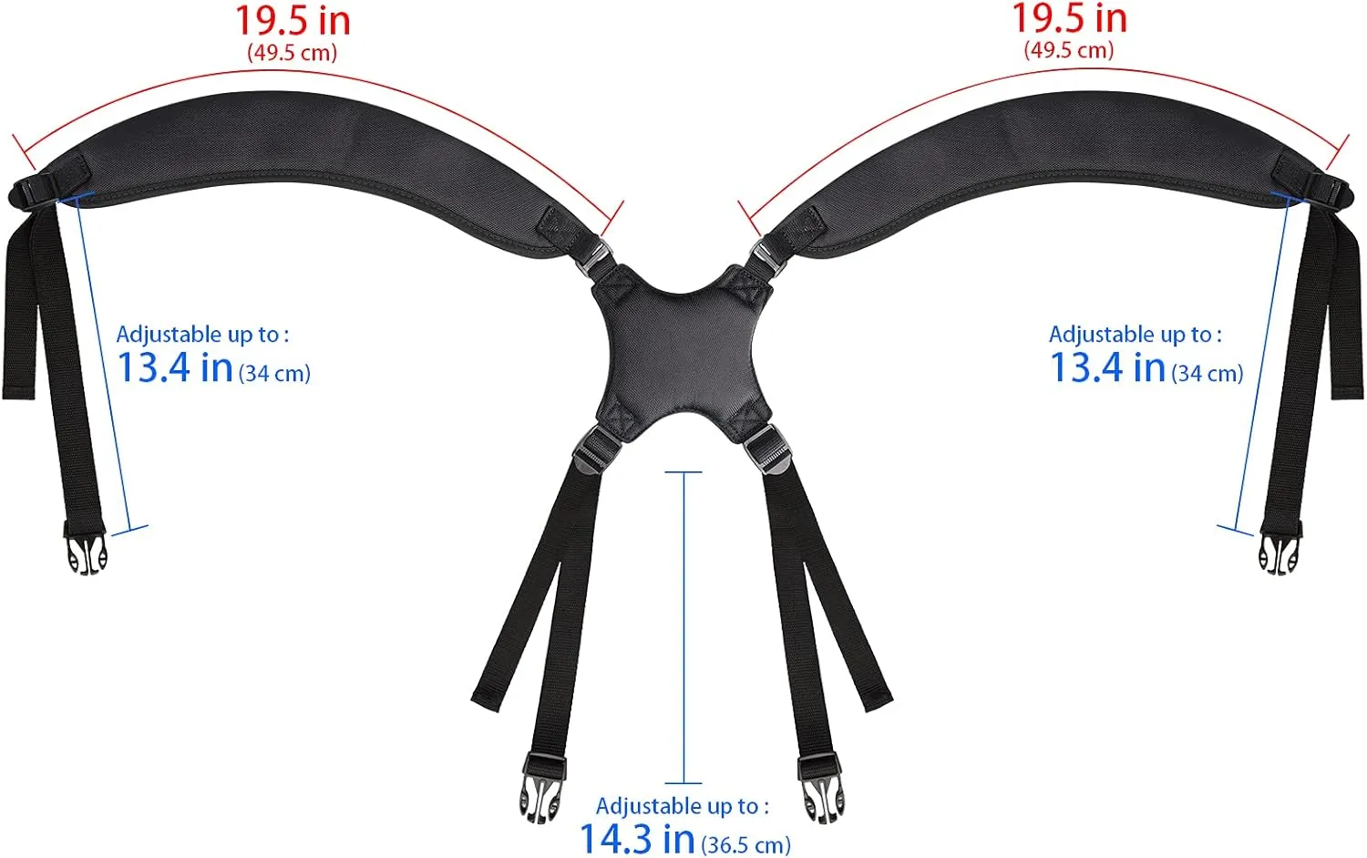Quick Side Release Plastic Buckle Golf Bag Shoulder Straps