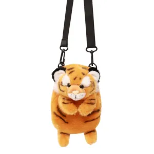 Realistic Tiger Crossbody Shoulder Plush Bag