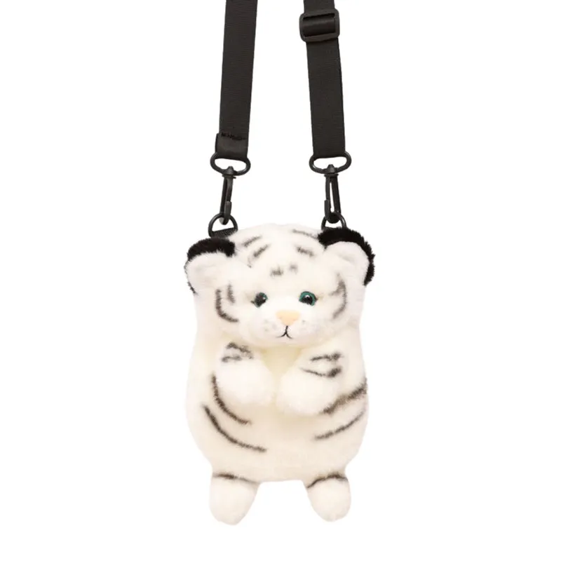 Realistic Tiger Crossbody Shoulder Plush Bag