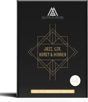 Replay-able 1920s Murder Mystery Dinner Party Game for Up to 20 Adults - Host Your Own Dinner Party Game Night - 1920s Speakeasy Gatsby Theme Medium English 4-20 Players