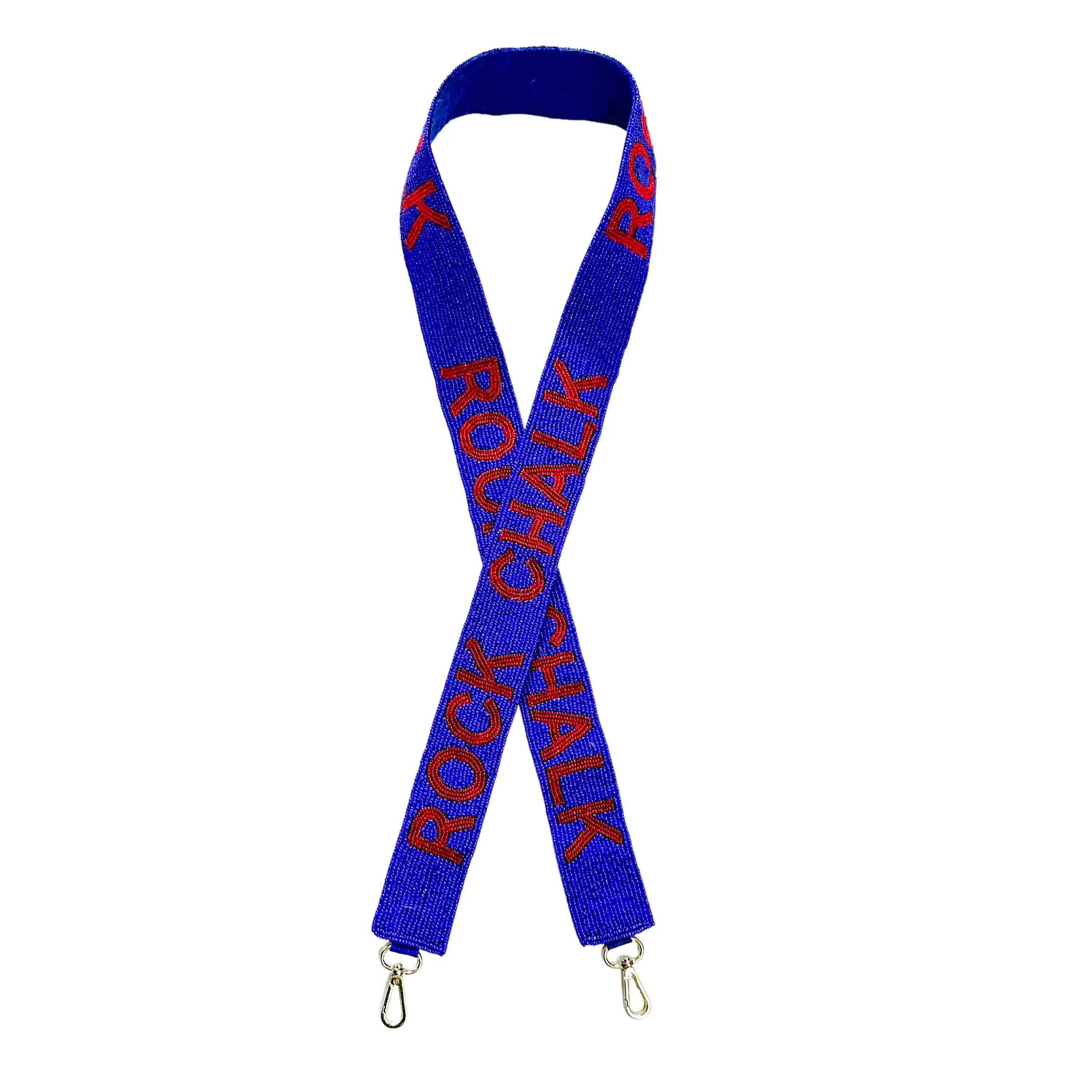 Rock Chalk Beaded Purse Strap