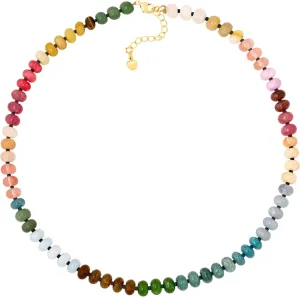 Sacina Trendy Boho Colorful Beaded Crystal Choker, Y2k Summer Beach Necklace, Boho Necklace, Hippie Jewelry, Christmas Jewelry Gift for Women
