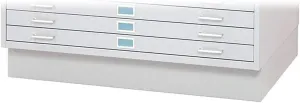 Safco Products Flat File Closed Base for 5-Drawer 4994WHR Flat File, Sold Separately, White