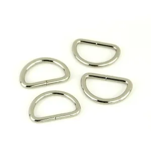 Sallie Tomato D-Rings 1" - Nickel