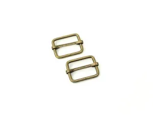 Sallie Tomato Slider Buckle 1" Antique Brass
