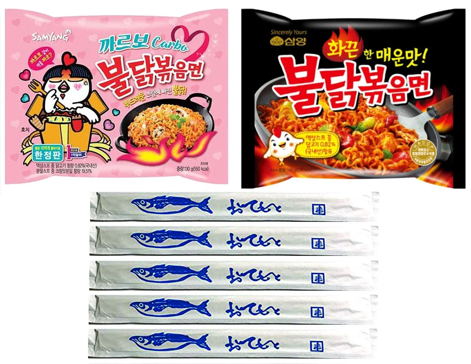 Samyang Spicy Chicken Ramen, BULDAK Noodle (BULDAK-CARBO)