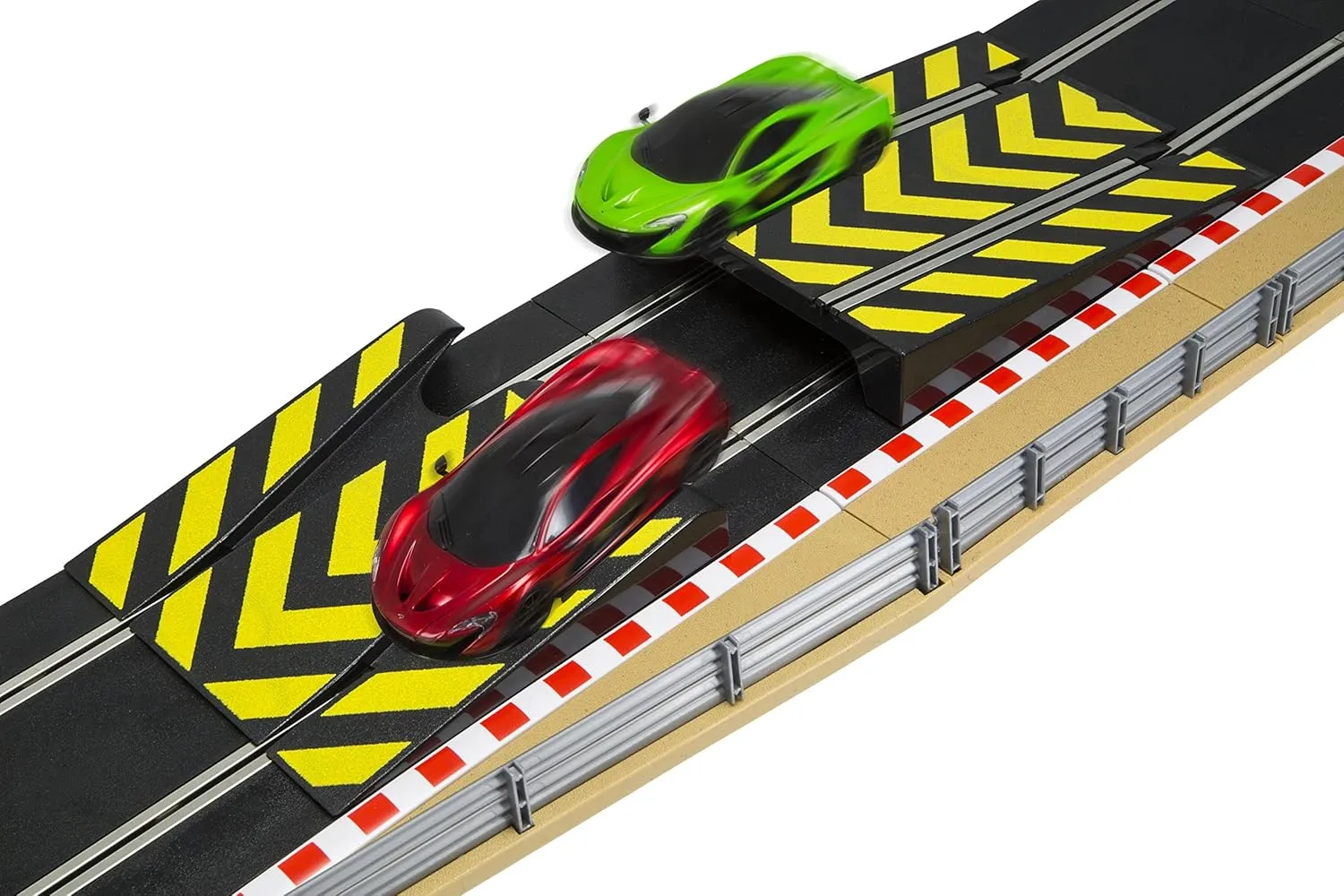 Scalextric C8514 Track Extension Pack Ultimate 1x Leap (Ramp Up and Ramp Down) Straight 2 Hairpin Curves 2x 1/4 Straight 4 Side Swipes
