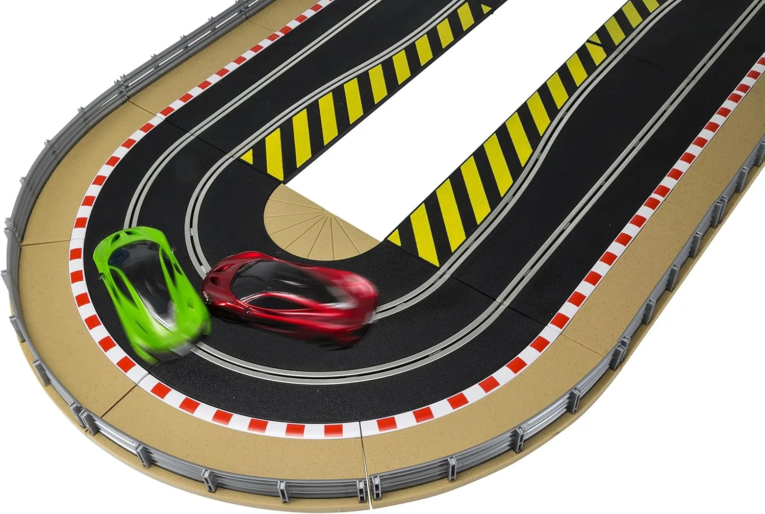 Scalextric C8514 Track Extension Pack Ultimate 1x Leap (Ramp Up and Ramp Down) Straight 2 Hairpin Curves 2x 1/4 Straight 4 Side Swipes