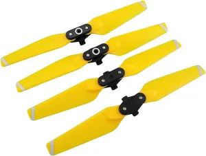 sea jump 4pcs Propeller Push Type Quick Release fold for DJI Spark 4730F Paddle Blades Drone/Aircraft/Helicopter Accessories Parts,Yellow