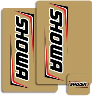 SHOWA Factory Fork Suspension Decals Stickers Shock Black Red