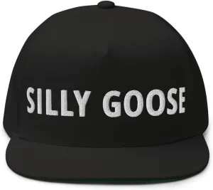 Silly Goose Hat (Embroidered Flat Bill Snapback Cap)