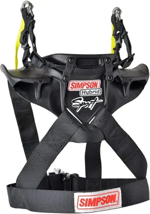 Simpson Hybrid Sport Head Restraint with Quick Release Tethers and D-Ring kit - Large