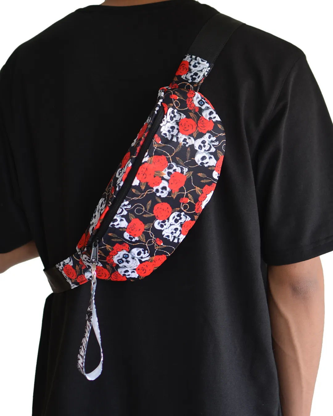 Skull Roses Fanny Pack