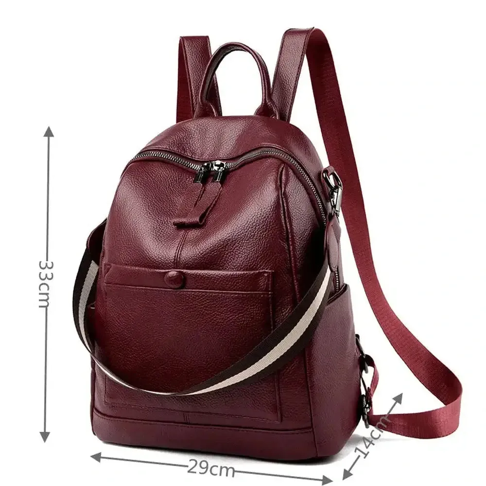 Sleek Premium Leather Backpack
