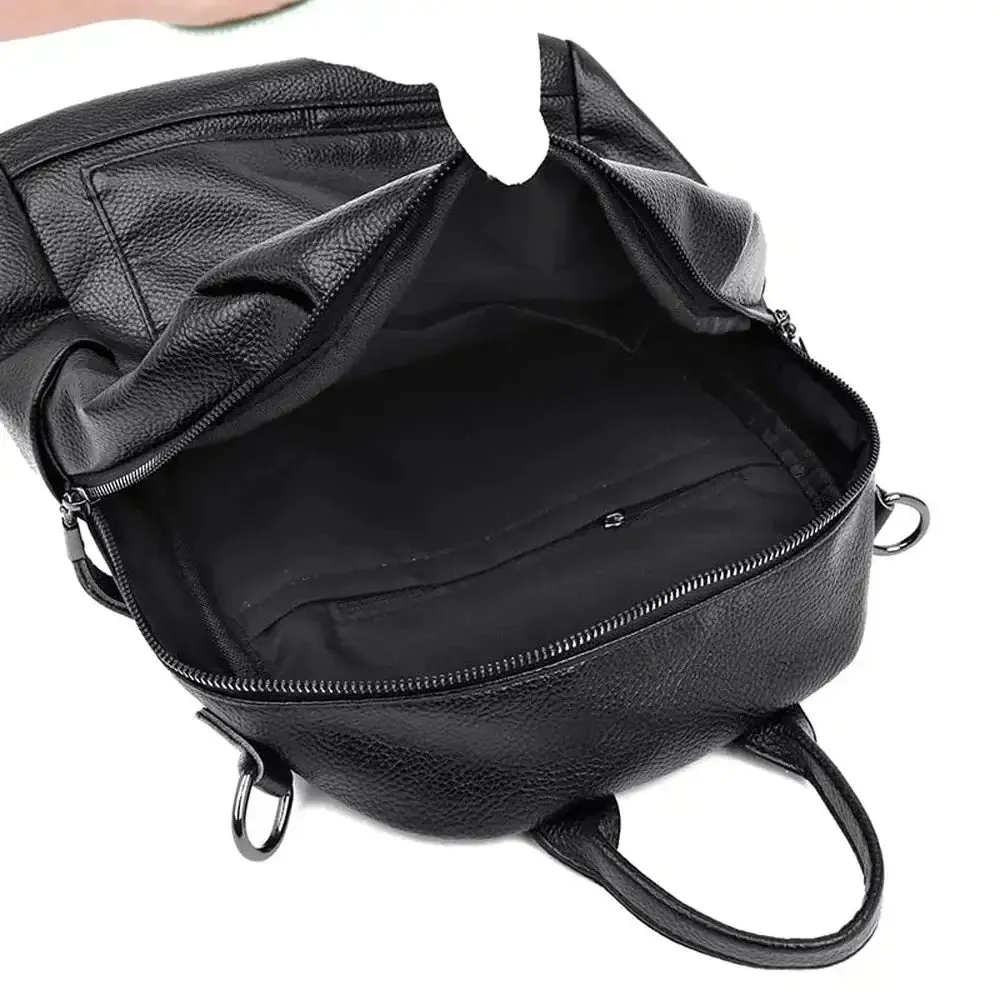 Sleek Premium Leather Backpack