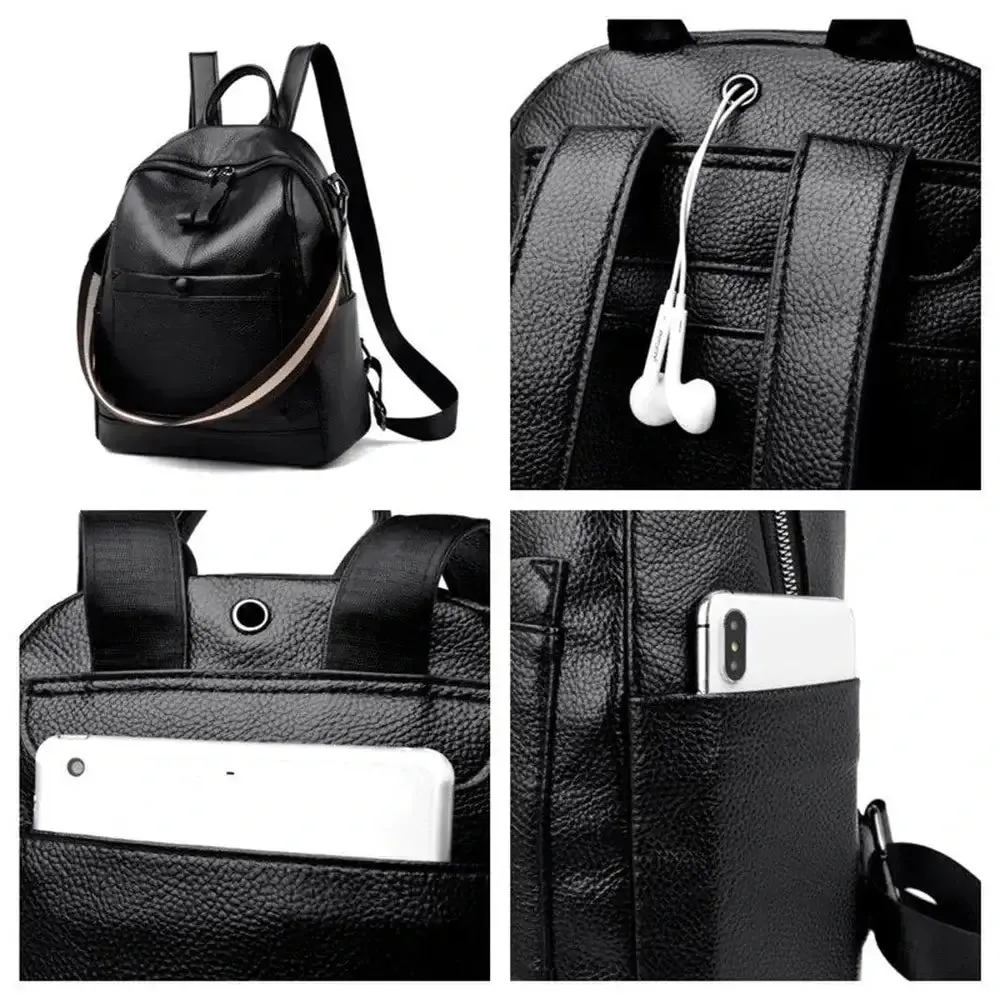 Sleek Premium Leather Backpack