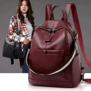 Sleek Premium Leather Backpack