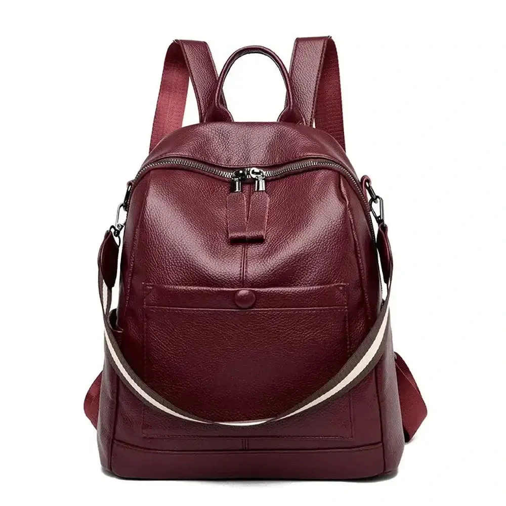 Sleek Premium Leather Backpack