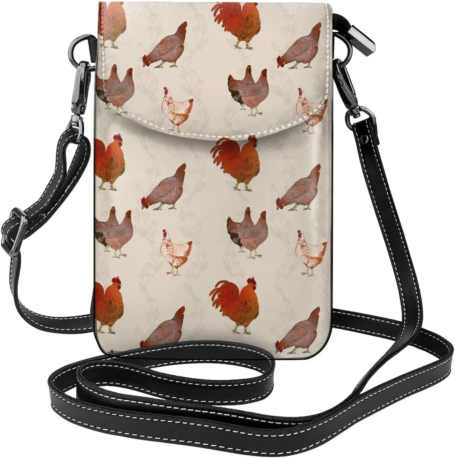 Small Crossbody Cell Phone Bags for Women Leather Purse Lightweight Wallet Shoulder Bag Travel Pouch with Strap