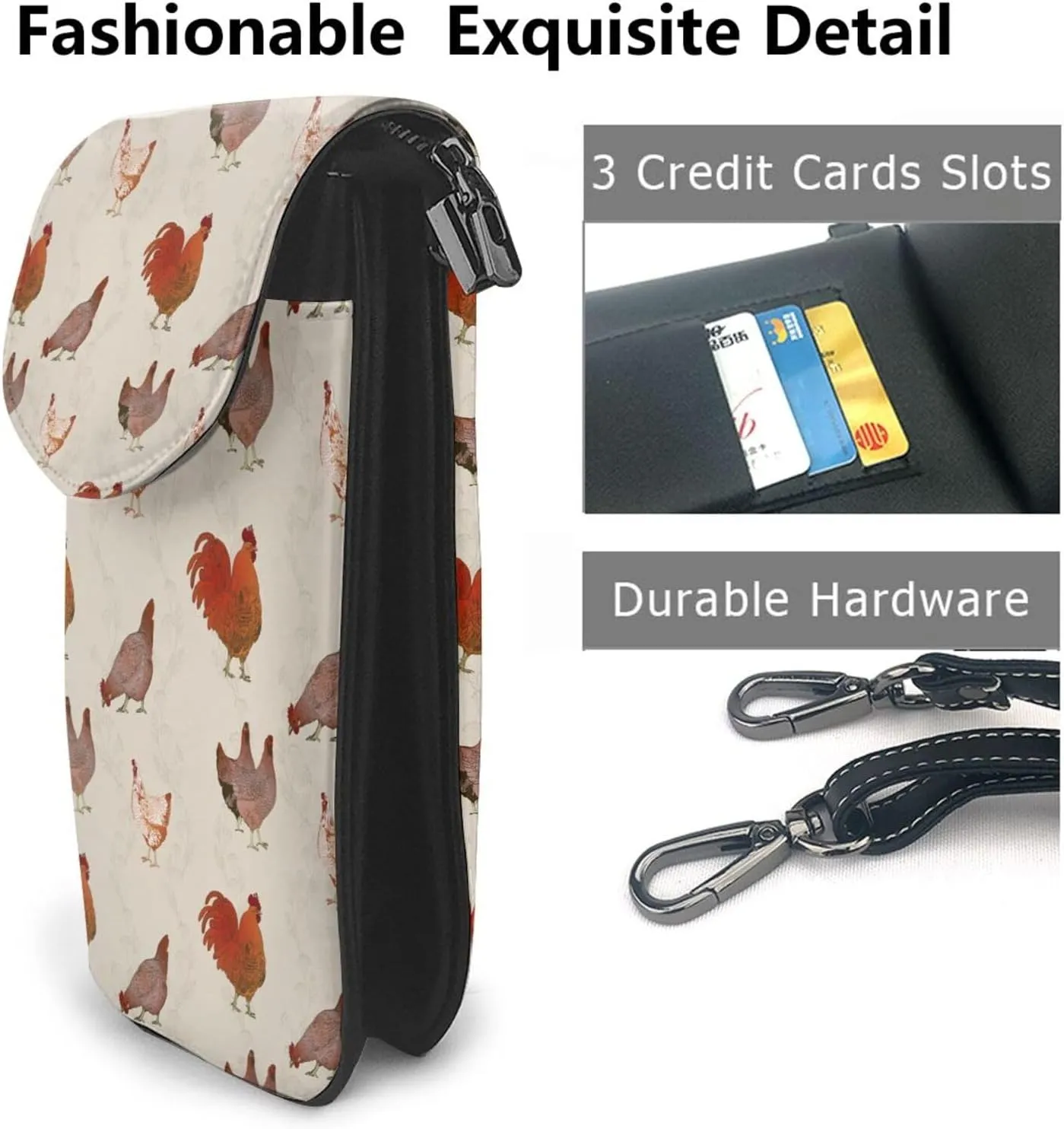Small Crossbody Cell Phone Bags for Women Leather Purse Lightweight Wallet Shoulder Bag Travel Pouch with Strap