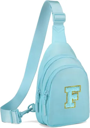 Small Initial Sling Bag for Girls & Women - Cute Crossbody Fanny Pack Gift