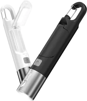 Smiling Shark LED Flashlight, G2 Small Flashlights Powerful Rechargeable with COB Sidelight & Hook and Diffuser 3 Mode Zoomable Multi Functional Camping Flash Light for Outdoor/Hiking/Emergency