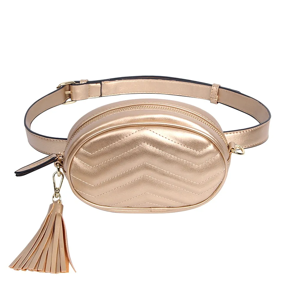 Soft Leather Belt Waist Packs