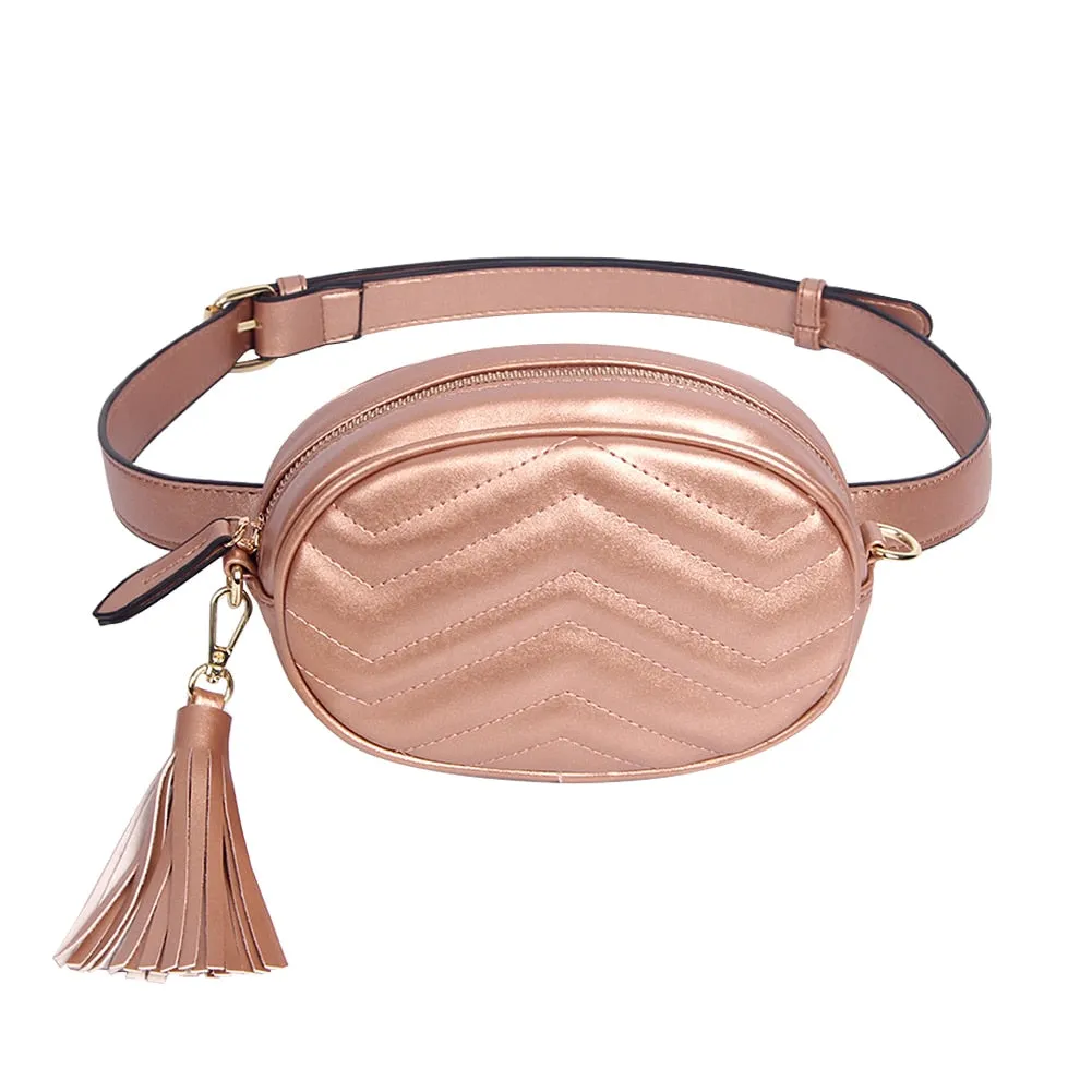 Soft Leather Belt Waist Packs