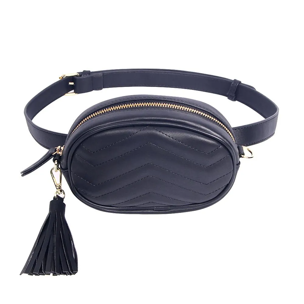 Soft Leather Belt Waist Packs
