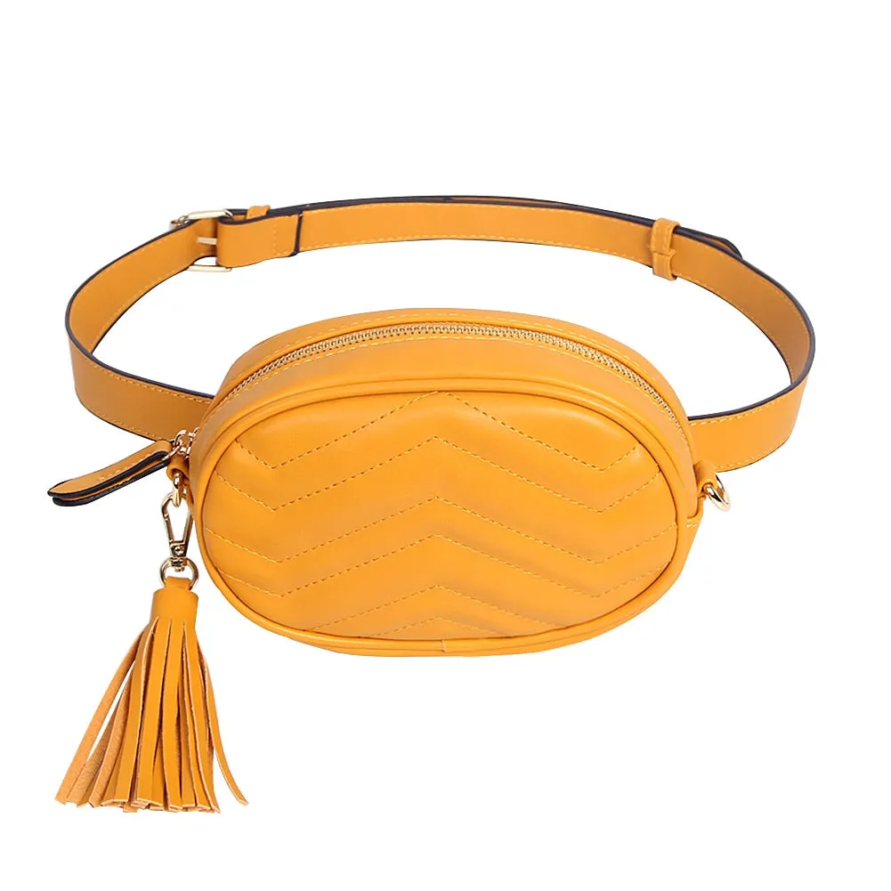 Soft Leather Belt Waist Packs