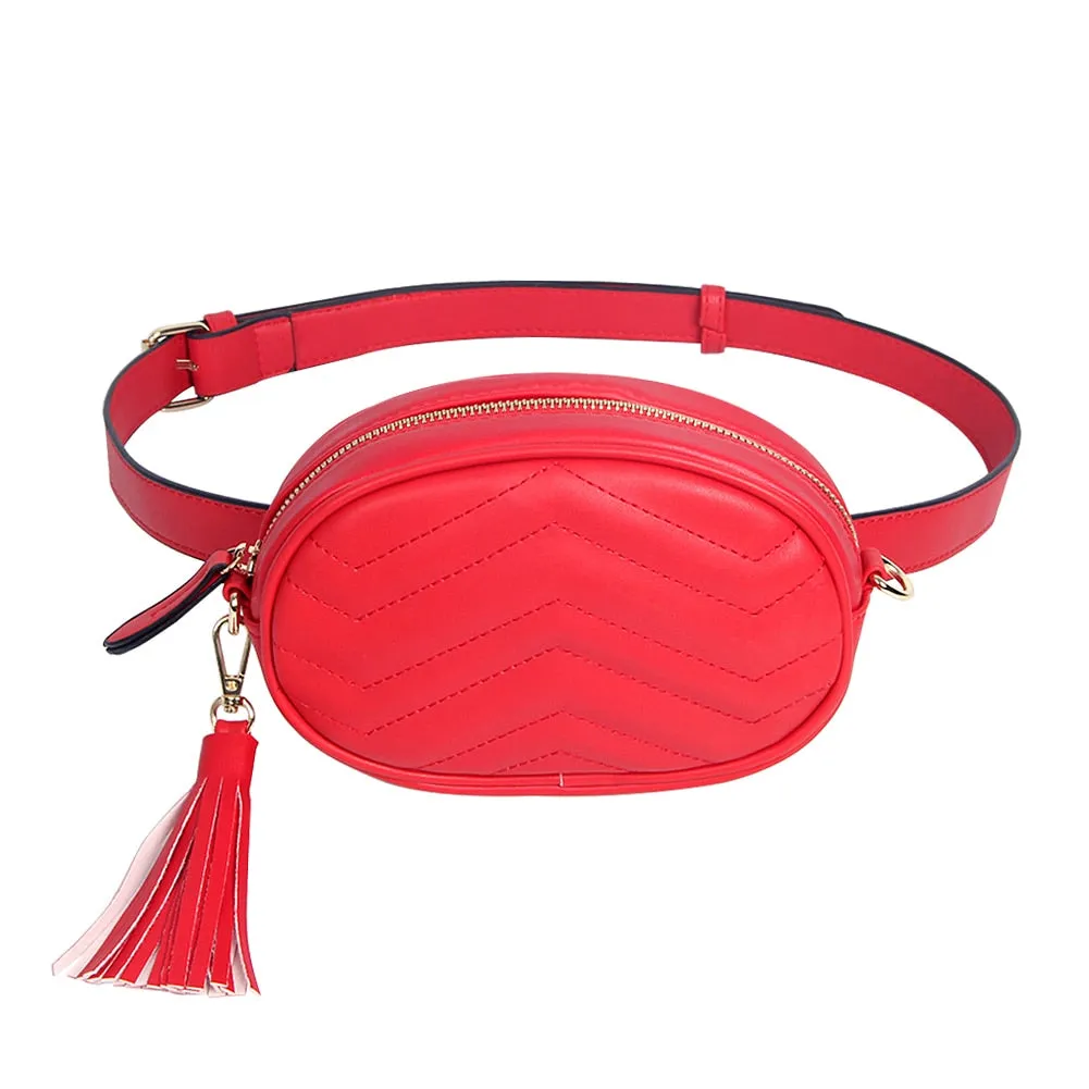 Soft Leather Belt Waist Packs