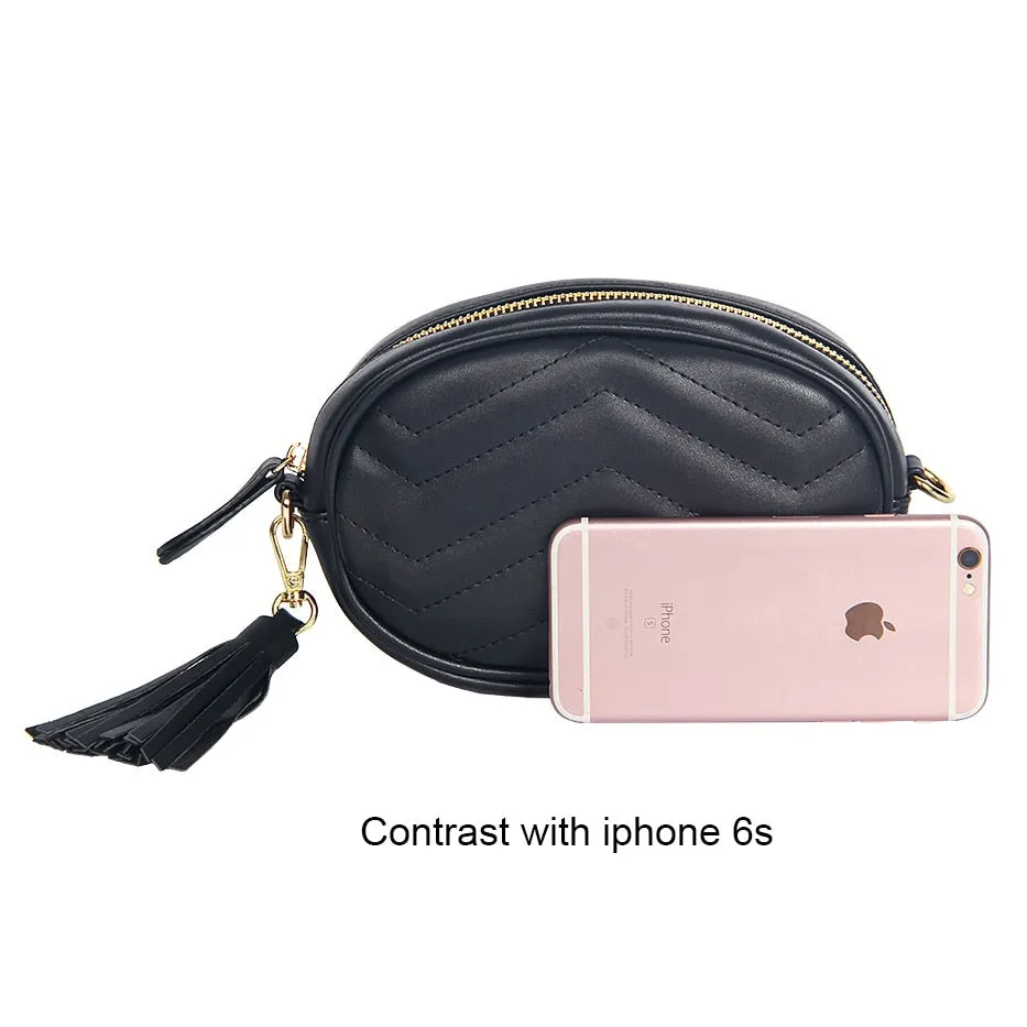 Soft Leather Belt Waist Packs