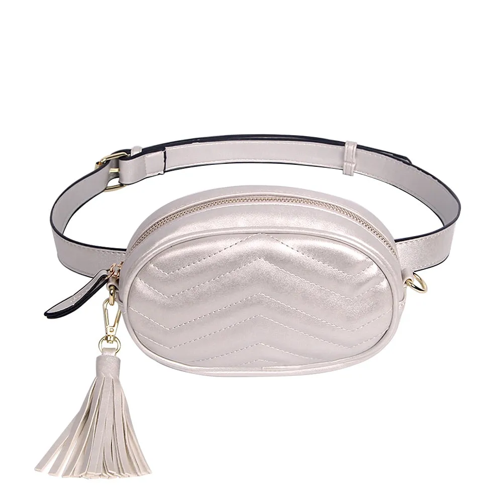 Soft Leather Belt Waist Packs