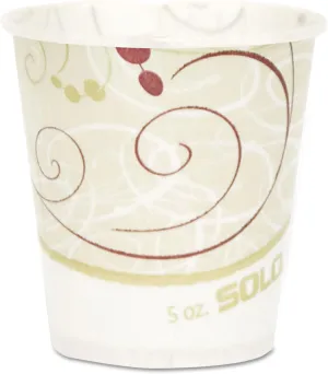 SOLO R53SYMPK Paper Water Cups, Waxed, 5oz, 100/Pack
