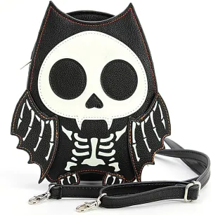 Spookyville CrittersGlow in the Dark Skeleton Cat Crossbody Bag
