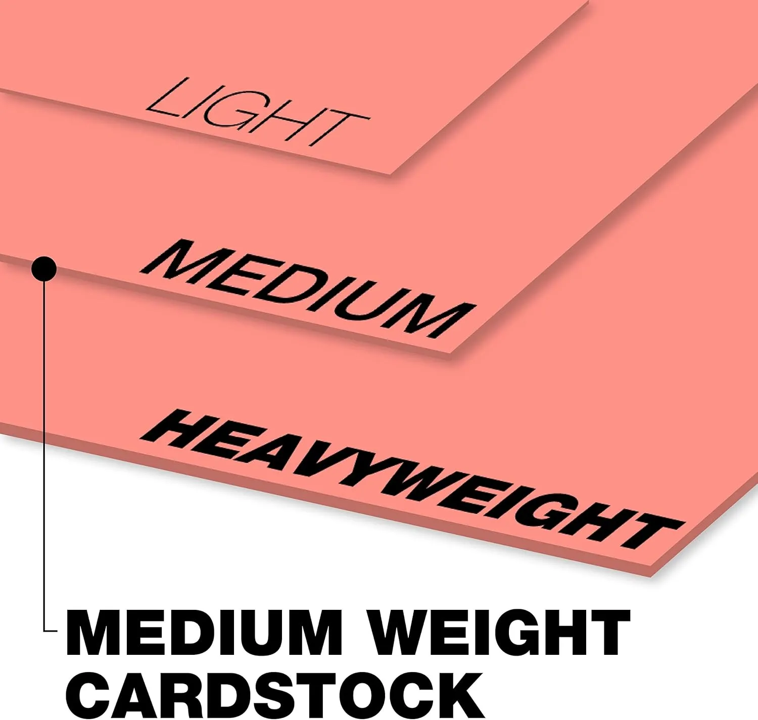 Springhill 8.5” x 11” Salmon Colored Cardstock Paper, 90lb, 163gsm, 2,500 Sheets (10 Reams) – Premium Lightweight Cardstock, Printer Paper with Smooth Finish for Cards, Flyers, Scrapbooking & More