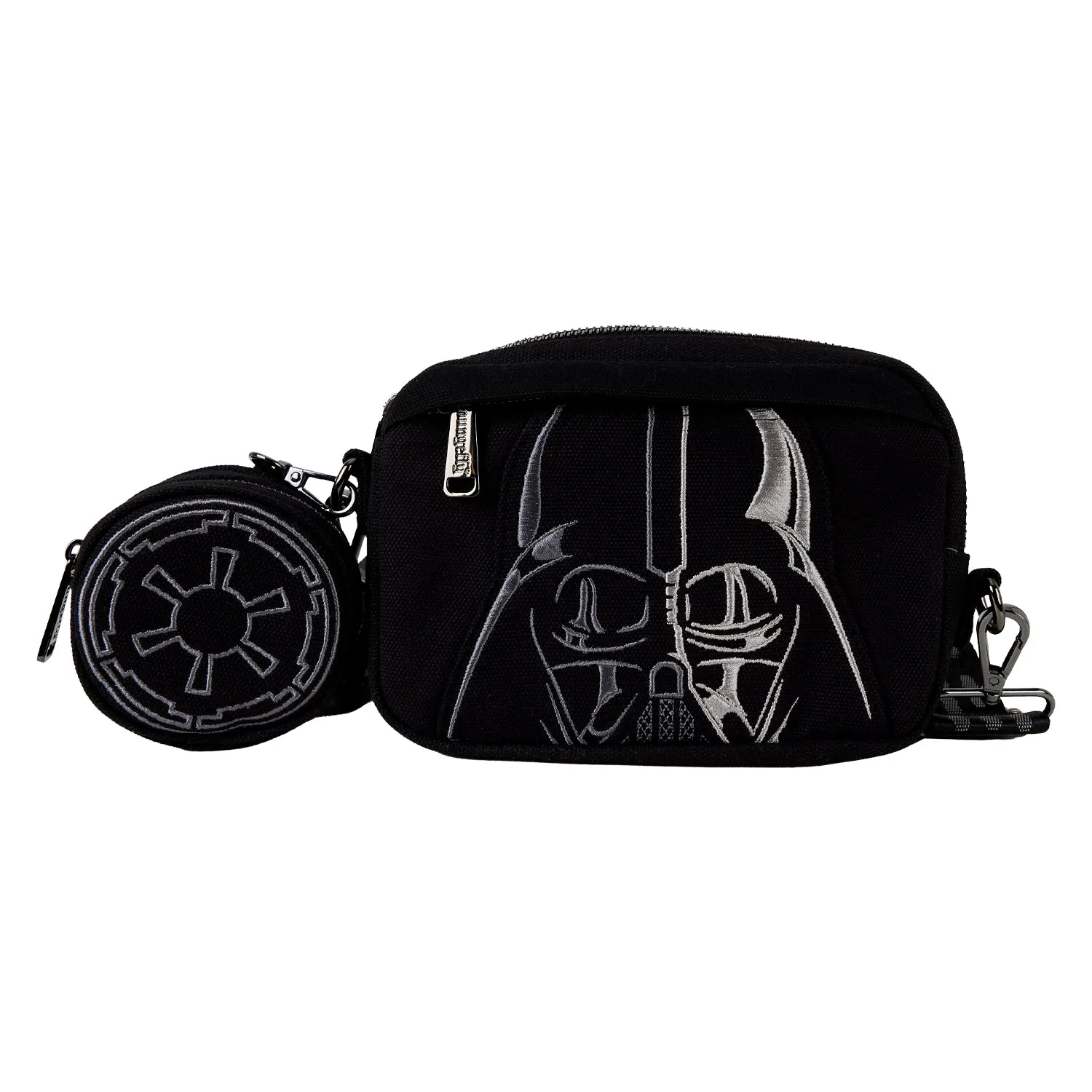 Star Wars Darth Vader Loungefly Canvas Sling Crossbody Bag with Coin Bag
