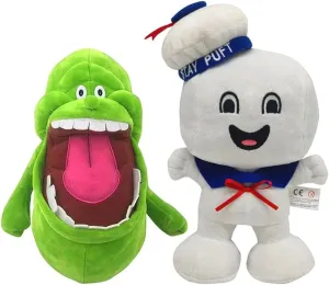 Stay Puft Marshmallow Man Plush Toys, Slimer Cute Ghost Stuffed Doll Toys for Kids (A-Stay Puft Marshmallow Man Slimer), 23CM