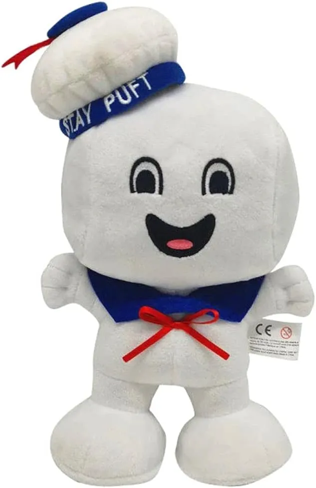 Stay Puft Marshmallow Man Plush Toys, Slimer Cute Ghost Stuffed Doll Toys for Kids (A-Stay Puft Marshmallow Man Slimer), 23CM