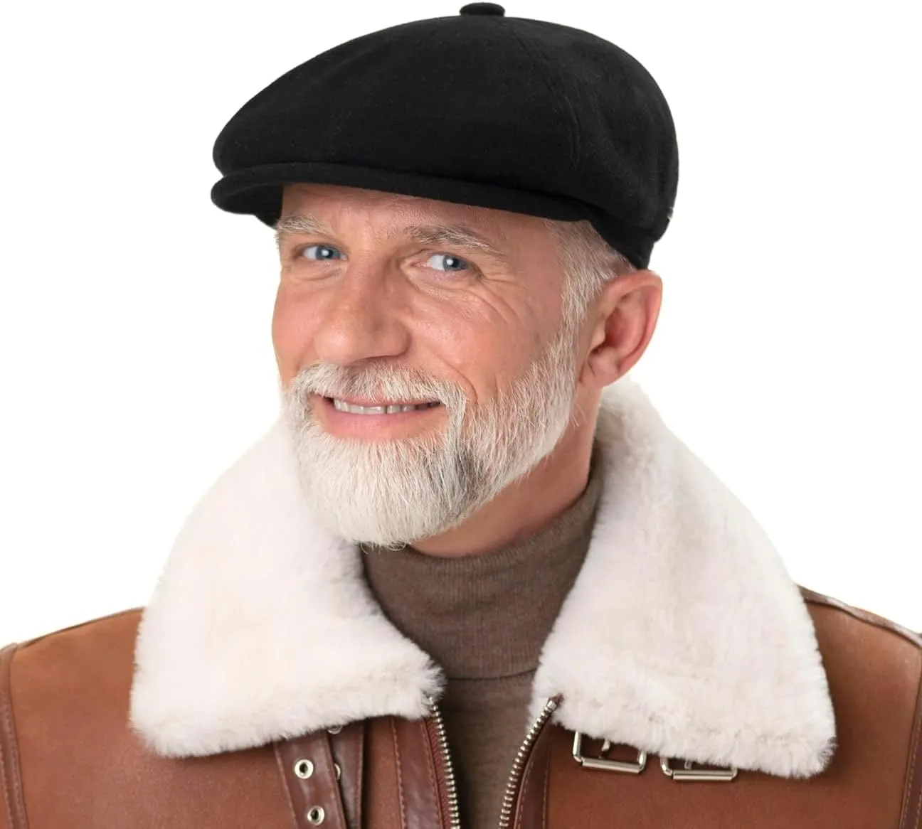Stetson Reid 6 Panel Flat Cap Men -