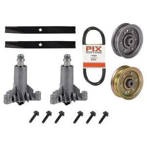 Stevens Lake Parts New Deck Rebuild Kit with HD Blades Fits Craftsman LT1000 Mowers