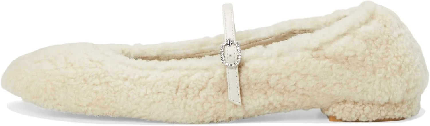 Stuart Weitzman Women's Lennox Shearling Flat