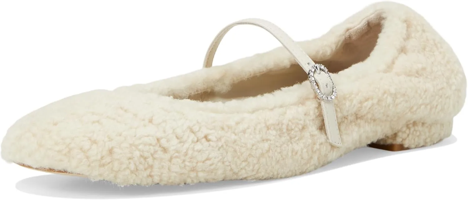 Stuart Weitzman Women's Lennox Shearling Flat