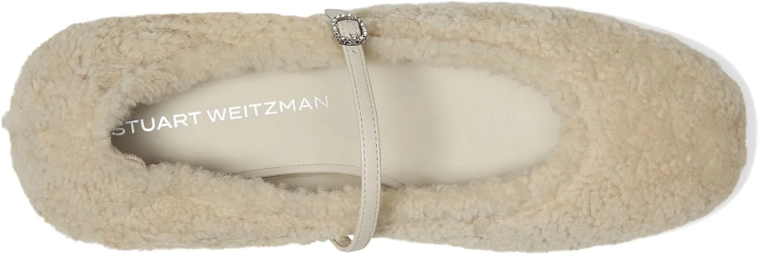 Stuart Weitzman Women's Lennox Shearling Flat