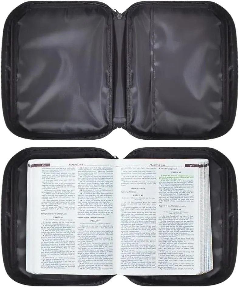 Sunflower Butterfly Women Bible Carrying Case Bible Tote Bag for Man Large Bible Organizer Bag Multi-Functional Church Bag for Worship or Pilgrimage