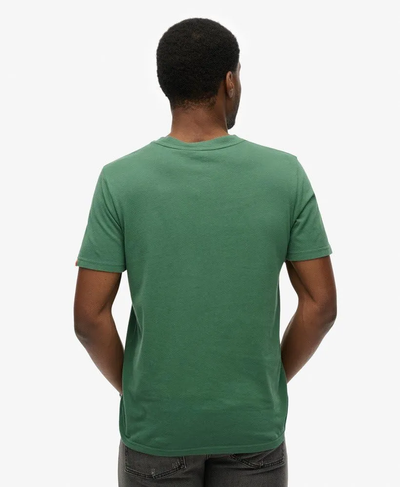 Superdry Men's Embroidered Relaxed T-Shirt, International Pine