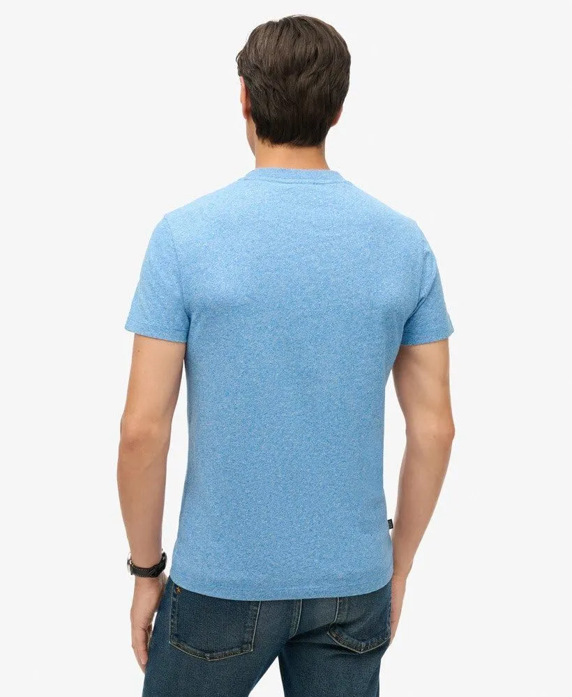 Superdry Men's Vintage Logo Embroidered T-Shirt, Fresh Blue Grit