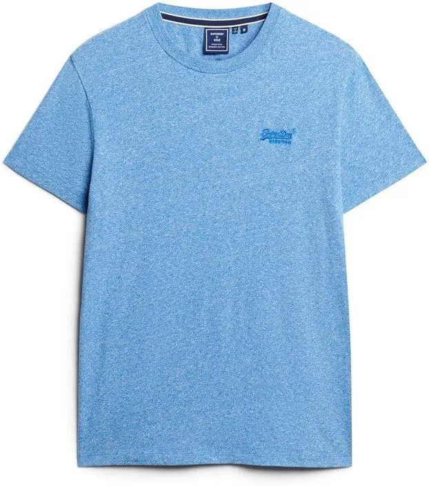 Superdry Men's Vintage Logo Embroidered T-Shirt, Fresh Blue Grit