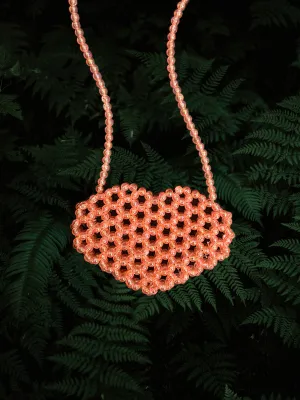 Sweetheart Beaded Handcrafted Crossbody Bag