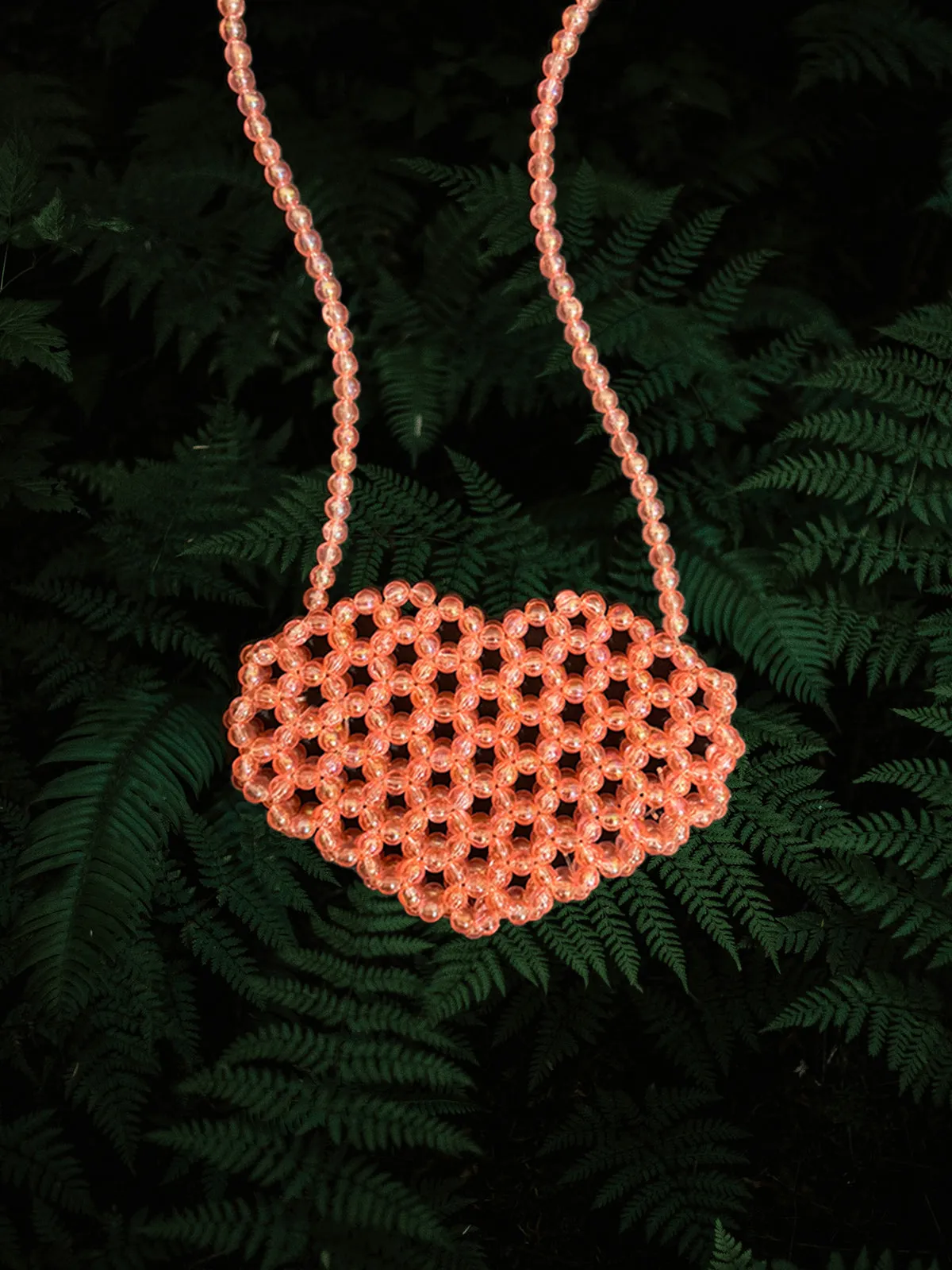 Sweetheart Beaded Handcrafted Crossbody Bag